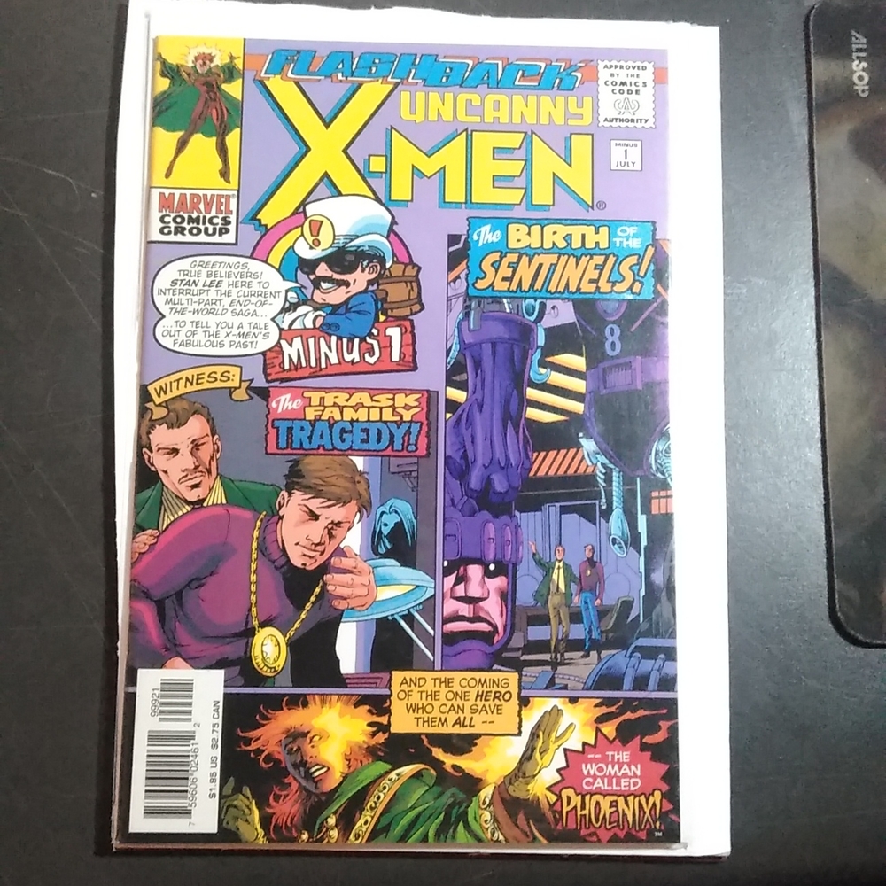 comic book UNCANNY X-MEN #-1 MINUS FLASHBACK VARIANT PHOENIX